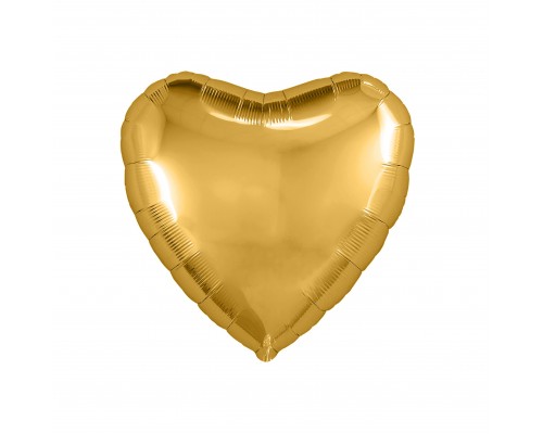 Фольгированное сердце Китай "Мини" 10" - золото
