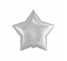 Фольгированная звезда Китай "Мини" 10" - серебро