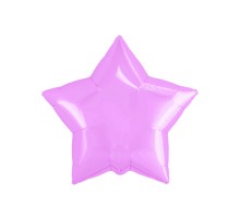 Фольгированная звезда Китай "Мини" 10" - розовая