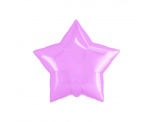 Фольгированная звезда Китай "Мини" 10" - розовая