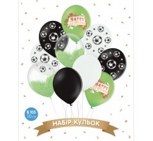 Набор Латексных Шаров Sharoff "Happy Birthday. Футбол" (10 шт.)