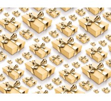 Упаковочная Бумага (5 листов) "Золотые подарки" (70*100 см)