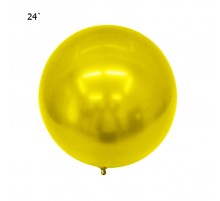 Шар Bubbles "Metallic" 22` - желтый  АКЦІЯ
