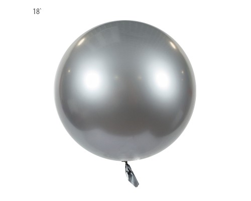 Шар Bubbles "Metallic" 18` - серебро  АКЦІЯ