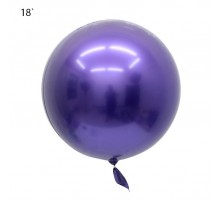 Шар Bubbles "Metallic" 18` - фиолетовый  АКЦІЯ