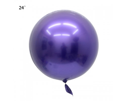 Шар Bubbles "Metallic" 22` - фиолетовый  АКЦІЯ