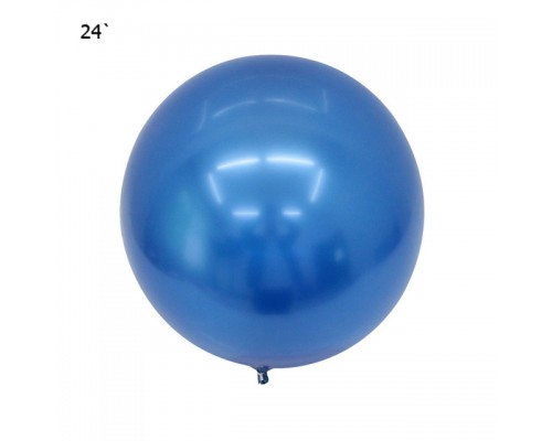 Шар Bubbles "Metallic" 22` - синий  АКЦІЯ