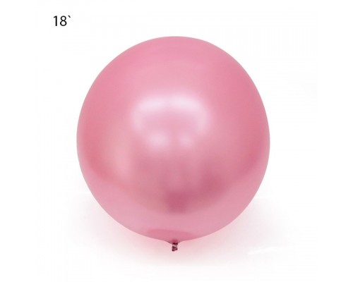 Шар Bubbles "Metallic" 18` - розовый  АКЦІЯ