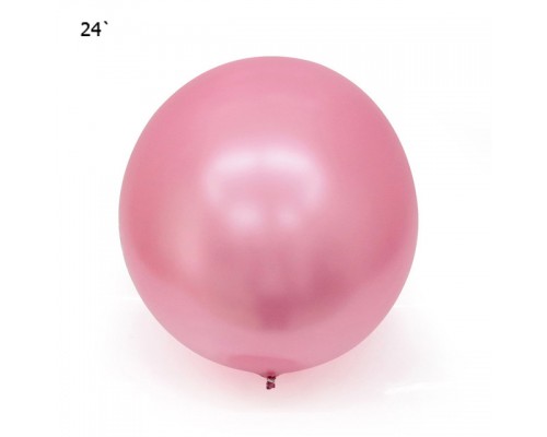 Шар Bubbles "Metallic" 22` - розовый  АКЦІЯ