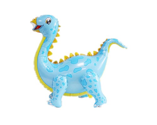 Фольгированный Шар Хлодячка Китай "Динозавр" - голубой (четыре ножки)  АКЦІЯ