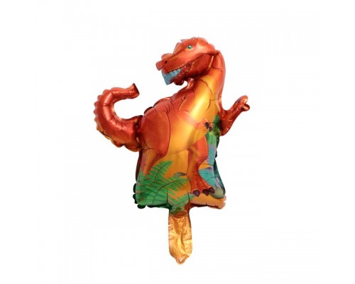 Фольгированный шар Мини-фигура "Динозавр оранжевый"