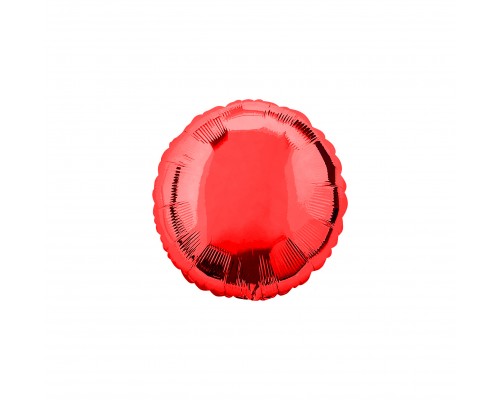 Фольгированный шар Китай "Круг мини" - красный