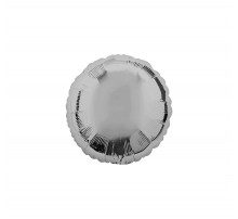 Фольгированный шар Китай "Круг мини" - серебро
