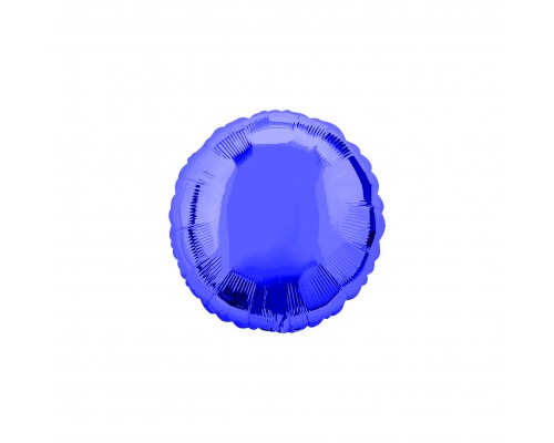 Фольгированный шар Китай "Круг мини" - синий