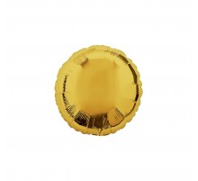 Фольгированный шар Китай "Круг мини" - золото