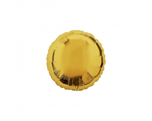 Фольгированный шар Китай "Круг мини" - золото