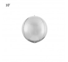Фольгированный шар Китай "Сфера мини" -  серебро