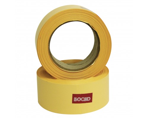 Упаковочная лента "Широкая" (5 см. / 40 см) - желтая матовая