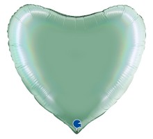 Фольгированный Шар Сердце Grabo 36` pastel blue  АКЦІЯ