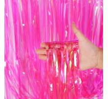 Декоративна шторка для фотозони - перламутрова рожева 1м*2м