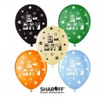 Латексні кульки Sharoff Minekraft B-Day День Народження, 30 см 12" (50 шт.)