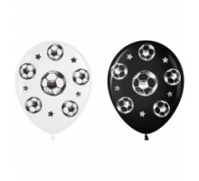 Латексні кульки Belbal  Футбольний м'яч чорно-білі 30 см 12" (25 шт.)