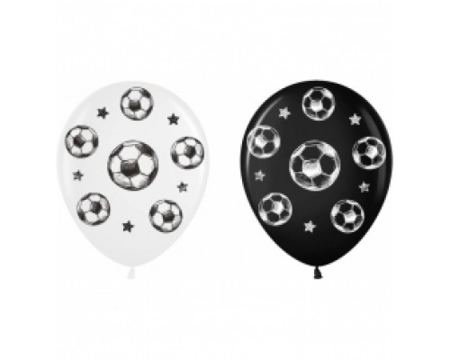 Латексні кульки Belbal  Футбольний м'яч чорно-білі 30 см 12" (25 шт.)