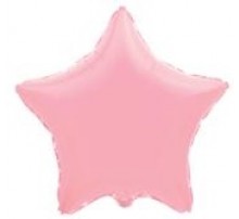 Фольгована кулька Flexmetal міні 9" (зірка) ніжно рожевий пастель (23 см)