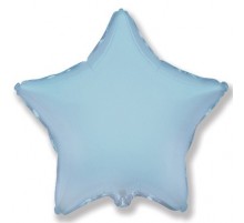 Фольгована кулька Flexmetal міні 9" (зірка) ніжно блакитний пастель (23 см)