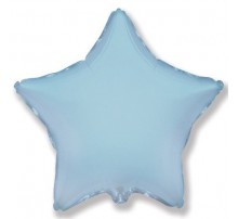 Фольгована кулька Flexmetal міні 9" (зірка) ніжно блакитний пастель (23 см)