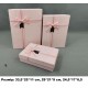 Коробка подарункова картон Рожева з золотими вкрапленнями (набор 3 шт.) L велика