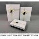 Коробка подарункова картон Біла з золотими вкрапленнями та темним низом (набор 3 шт.) L велика