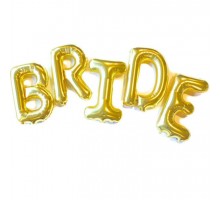 Фольгований напис "Bride" - золото 16"