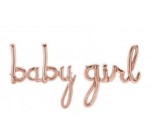 Фольгований напис «baby girl» - рожеве золото