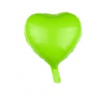 Фольгована куля серце Китай "Зелене пастель" 9"