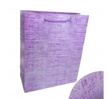 Пакет подарунковий великий  "Тканий блиск, фіолетовий"