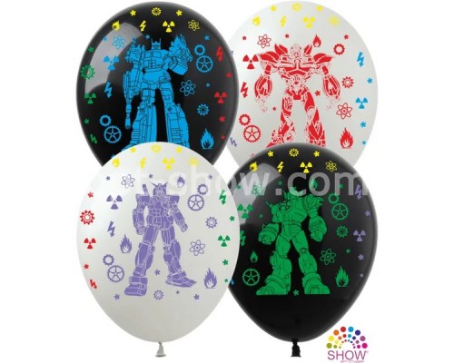 Латексна кулька Арт-SHOW  "Роботи" 12' (1 ст. 5 кольорів)