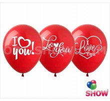 Повітряна кулька Арт-Show 12' I Love You (1 ст. 100 шт.)