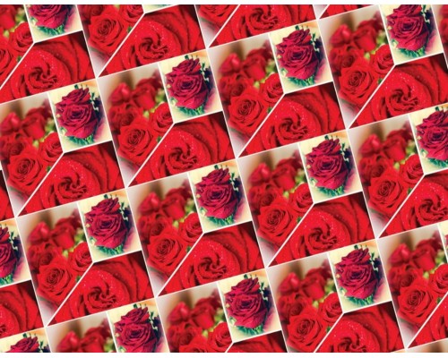 Пакувальний папір (5 листів) "Червоні троянди"