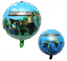 Фольгована кулька Китай КОЛО Майнкрафт Minecraft під водою, 2 сторони 18"