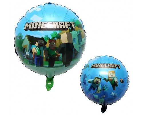 Фольгована кулька Китай КОЛО Майнкрафт Minecraft під водою, 2 сторони 18"