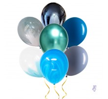 Набір  латексних Кульок  "Блакитне асорті 4" АКЦІЯ