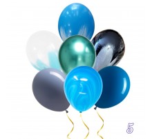 Набір  латексних Кульок  "Блакитне асорті 5" АКЦІЯ
