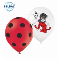 Латексні кульки Belbal "Леді Баг" 30 см 12" (25 шт.)