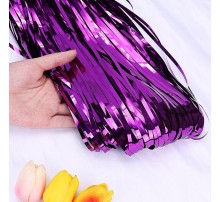 Декоративна шторка для фотозони -  фіолетова 1*2 м