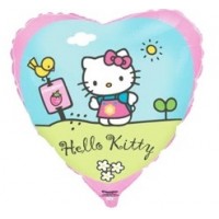 Фольгована кулька (серце) Flexmetal Hello Kitty18"