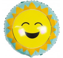 Фольгированный Шар Круг Китай "Солнышко улыбка"