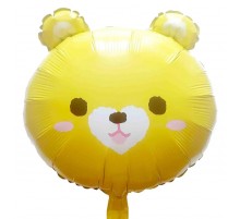 Фольгированная фигура Китай "Голова мишки" желтая