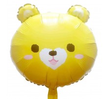 Фольгированная фигура Китай "Голова мишки" желтая