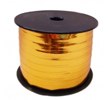 Лента-тесьма для шаров "Bestbal" - металлик золотая 0.5 см (225 м)
